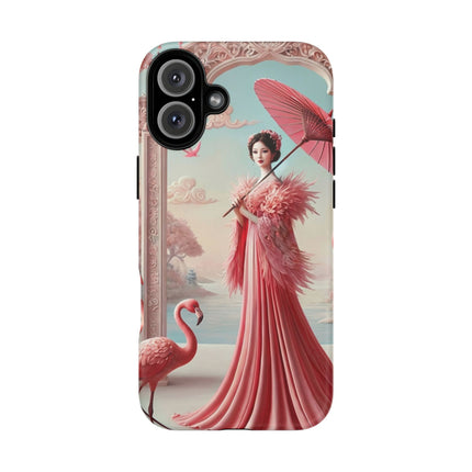 Petals, Porcelain, and Flamingos Phone Cases