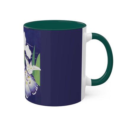 Irises by Kogyo Tsukioka Colorful Mugs, 11oz