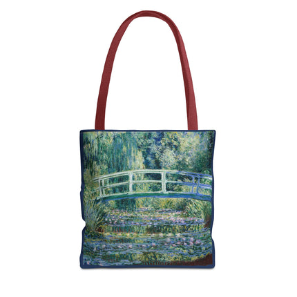 Water Lilies and Japanese Bridge by Claude Monet Tote Bag (AOP)