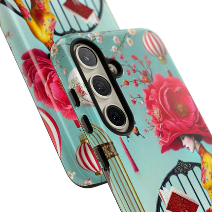 Reading In A Painted Garden Phone Cases