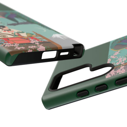 Peacock Garden Phone Case – Japanese Elegance & Timeless Beauty