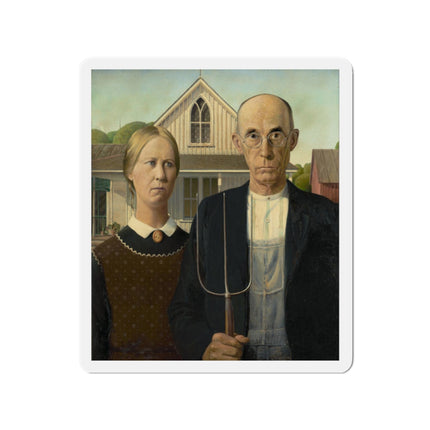 American Gothic by Grant Wood Die-Cut Magnets (5 Sizes)
