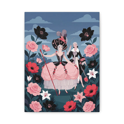 🌹🎭 The Rose Masquerade Promenade Placemat – Art Deco Floral Elegance