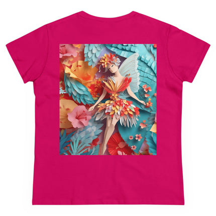 Hibiscus Fairy Women's Midweight Cotton Tee