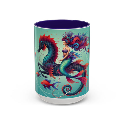 Mermaid & Sea Dragon Mug – Ocean Guardian & Mythic Beauty