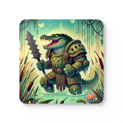 Swamp Tyrant Corkwood Coaster Set
