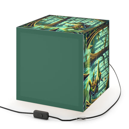 🌿🐊 The Swamp Stalker Light Cube Lamp – Stealthy Predator & Misty Mystery