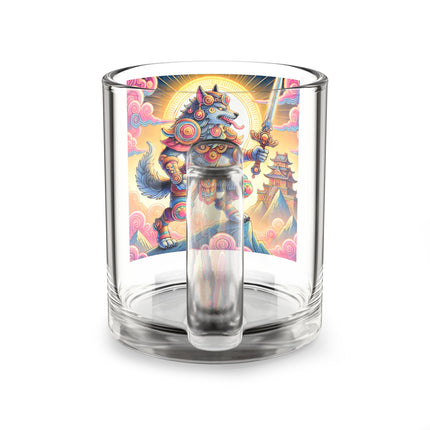 Mountain Wolf Glass Mug, 10oz