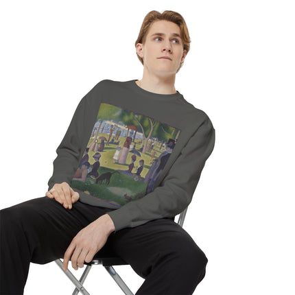 A Sunday on La Grande Jatte by Georges Seurat Unisex Garment-Dyed Sweatshirt
