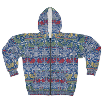 Arabesques by Émile Prisse d'Avennes Zip Hoodie (AOP)