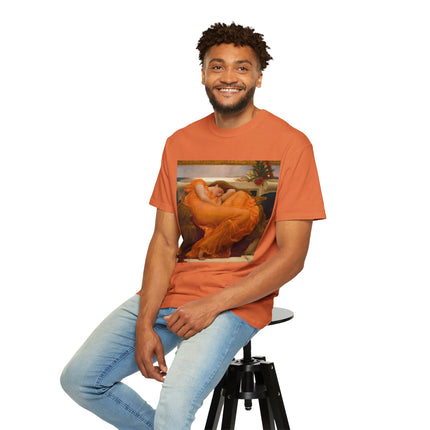Flaming June by Frederic Leighton Unisex Garment-Dyed T-shirt