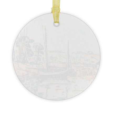 Concarneau by Paul Signac Glass Ornament