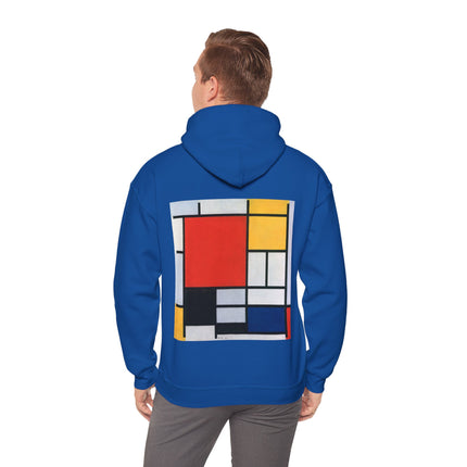 Composition with Red, Yellow, Blue, and Black by Piet Mondrian Heavy Blend™ Hooded Sweatshirt