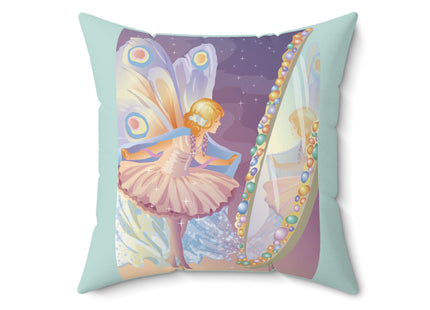 Reflections of Enchantment Spun Polyester Square Pillow