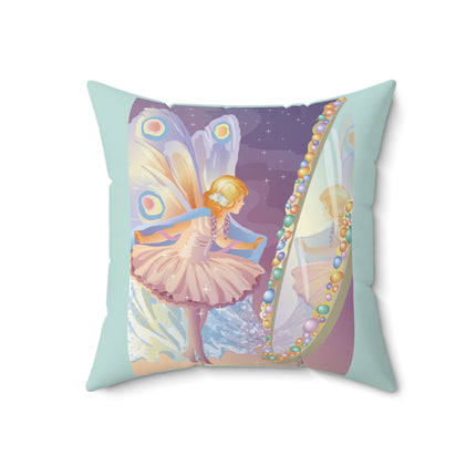Reflections of Enchantment Spun Polyester Square Pillow