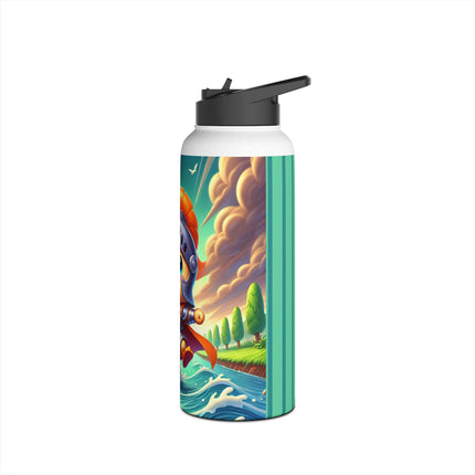 Valiant Duck Stainless Steel Water Bottle, Standard Lid