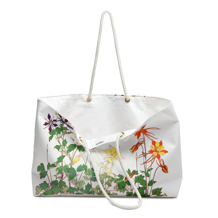 Aquilegia Flower by Tanigami Kônan Weekender Bag