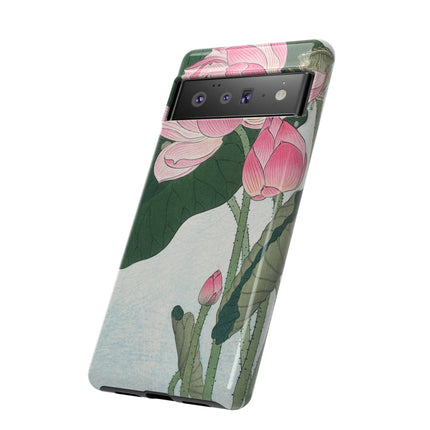 Blooming Lotus Flowers by Ohara Koson Phone Cases