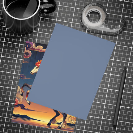 Flame-Winged Horse at Sunset Postcards (envelopes included) - Bundles of 10, 30, 50 Pieces