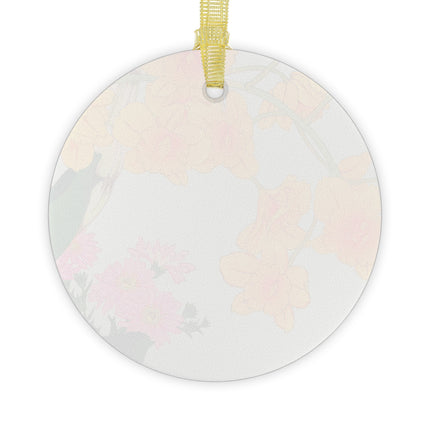 Golden Bow Orchid by Tanigami Kônan Glass Ornaments (1-5-10-25-50 pieces)