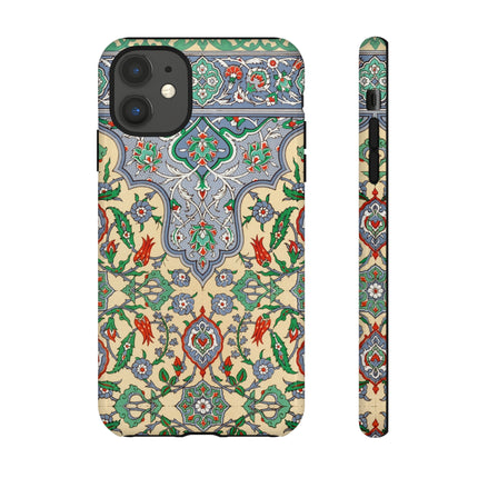 Arabic Art Pattern, Plate by Emile Prisse d’Avennes Phone Cases