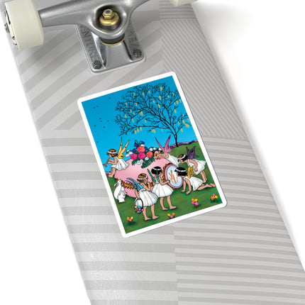 Enchanted Easter Gathering Kiss-Cut Stickers (4 Sizes)