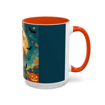 🦇🎃 The Witch Of Batwing Pumpkin Hollow Colorful Mug – Moonlit Halloween Charm