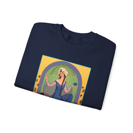 December & Tanzanite (from the Gem Series) by Sofia Chiostri Heavy Blend™ Crewneck Sweatshirt