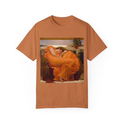 Flaming June by Frederic Leighton Unisex Garment-Dyed T-shirt