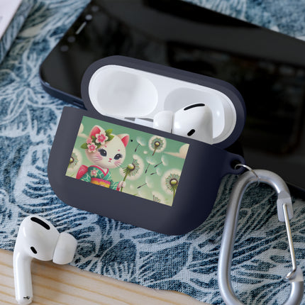 Geisha Kitten and the Dandelion Wish AirPods and AirPods Pro Case