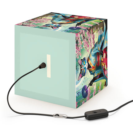 Cyberpunk Geisha Light Cube Lamp