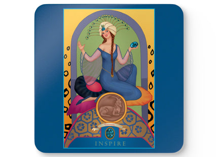 Sagittarius Zodiac Design – December & Tanzanite by Sofia Chiostri | Corkwood Coaster Set
