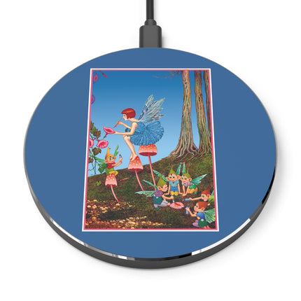 Periwinkle Painting the Petals by Ida Outhwaite Wireless Charger
