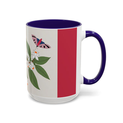 Blue Tit & Butterfly Colorful Mugs – Spring Harmony & Delicate Beauty