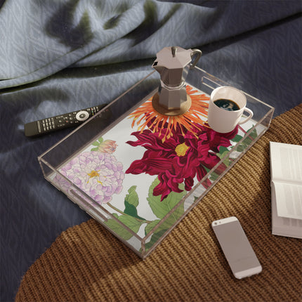 Dahlia by Tanigami Kônan Acrylic Serving Tray