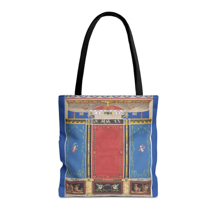 Trompe L’Oeil Designer Tote Bag – Columns, Swans and Vases (AOP)