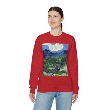 Olive Trees by Vincent Van Gogh Unisex Heavy Blend™ Crewneck Sweatshirt