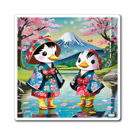 Rainy Day Ducks Magnets (3 Sizes)
