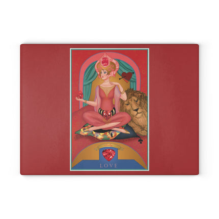 July & Ruby Zodiac Glass Cutting Board