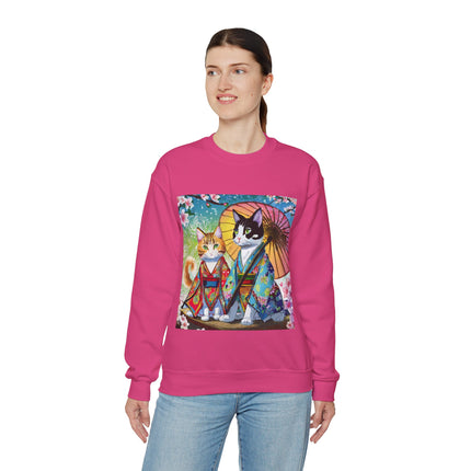 Kimono Kitties Unisex Heavy Blend™ Crewneck Sweatshirt