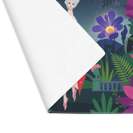 🌺✨ The Lady Of The Starlit Enchanted Garden Placemat – Art Deco Floral Fantasy