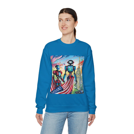 High Fashion Cyberpunk CIA Robots Unisex Heavy Blend™ Crewneck Sweatshirt