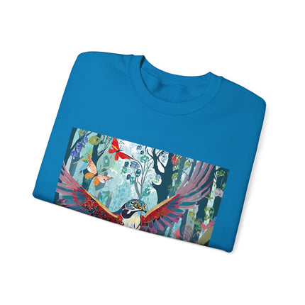 Colorful Raptor Unisex Heavy Blend™ Crewneck Sweatshirt
