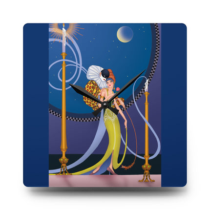 Smoke and Secrets Acrylic Wall Clock