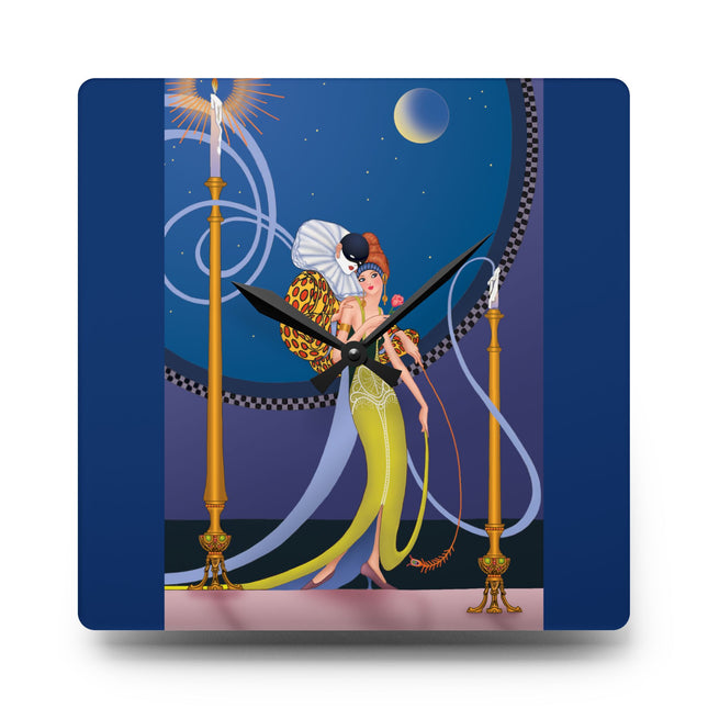 Smoke and Secrets Acrylic Wall Clock