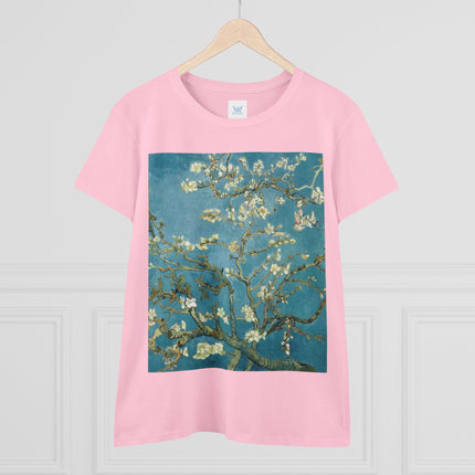 Almond Blossom by Vincent van Gogh Women's Midweight Cotton Tee