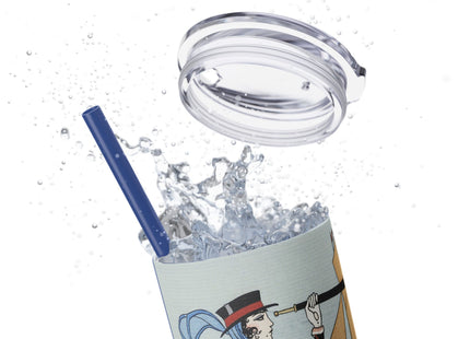 Costume de Yacht by George Barbier Skinny Tumbler with Straw, 20oz