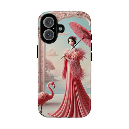 Petals, Porcelain, and Flamingos Phone Cases