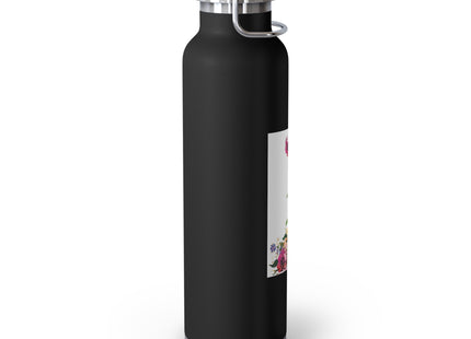 Blooming Splendor: A Floral Transformation Copper Vacuum Insulated Bottle, 22oz