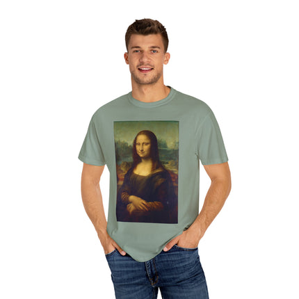Mona Lisa by Leonardo da Vinci Unisex Garment-Dyed T-shirt